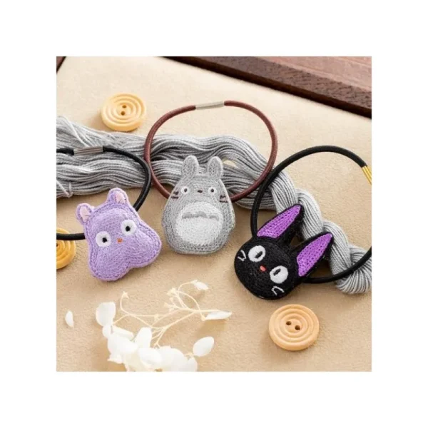 Outlet Élastique Broderie Totoro Gris - Mon Voisin Totoro Accessoires