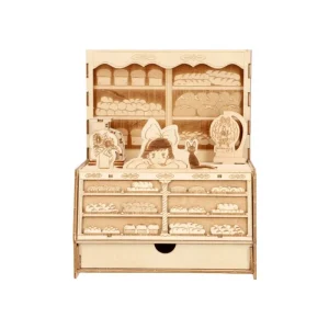 Fashion Maquette en bois Kigumi Boulangerie - Kiki la petite sorcière Loisirs Créatifs