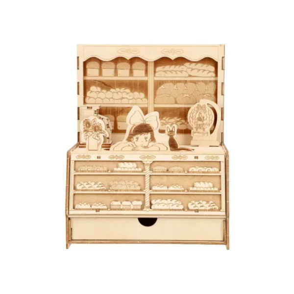 Fashion Maquette en bois Kigumi Boulangerie - Kiki la petite sorcière Loisirs Créatifs