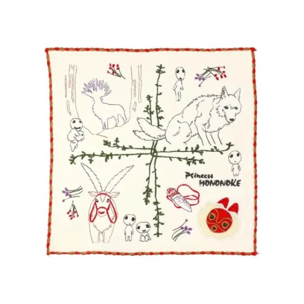 Flash Sale Mini Serviette Arbre des Esprits 25 x 25 cm - Princesse Mononoké Linge De Maison