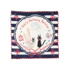 Discount Mini Serviette bleue marine à rayures 25x25 - Kiki la petite sorcière Linge De Maison