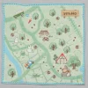 Best Mini Serviette Carte de balade 25x25 cm - Mon Voisin Totoro Linge De Maison
