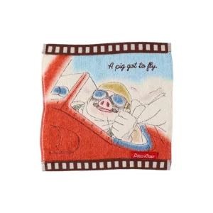 Fashion Mini Serviette Cellulo Marco Hydravion -  Porco Rosso Linge De Maison