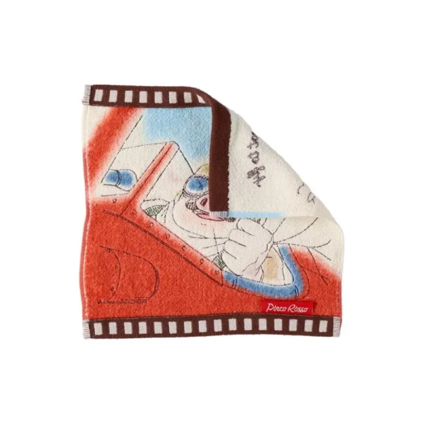 Fashion Mini Serviette Cellulo Marco Hydravion -  Porco Rosso Linge De Maison
