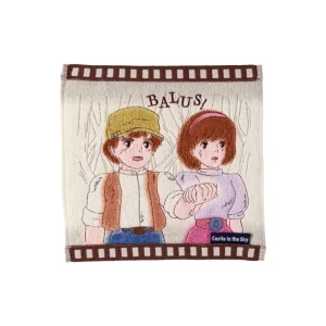 Shop Mini Serviette Cellulo Sheeta & Pazu - Le Château dans le ciel Linge De Maison