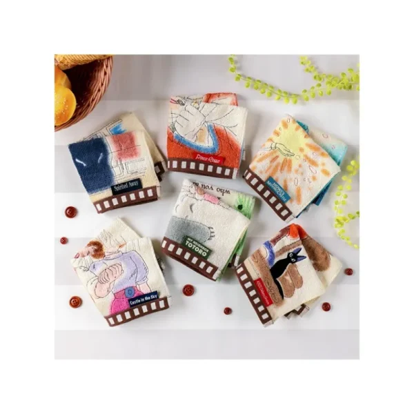 Shop Mini Serviette Cellulo Sheeta & Pazu - Le Château dans le ciel Linge De Maison