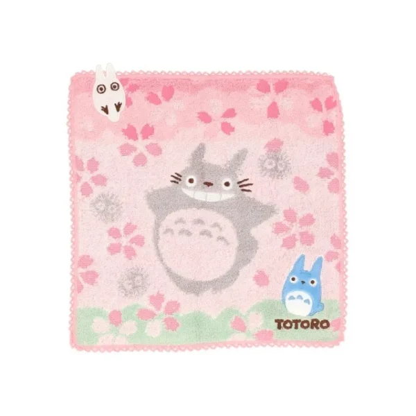 Fashion Mini serviette Cerisiers en fleurs 25x25cm - Mon voisinTotoro Linge De Maison