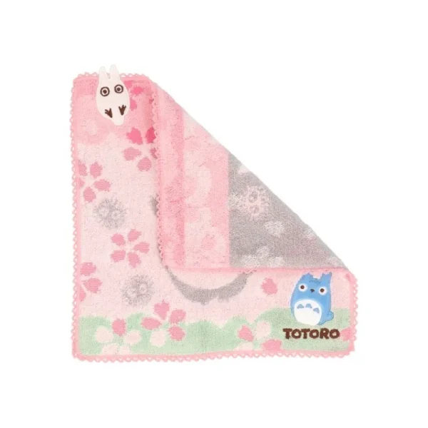 Fashion Mini serviette Cerisiers en fleurs 25x25cm - Mon voisinTotoro Linge De Maison