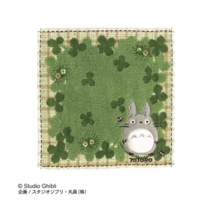 Best Sale Mini Serviette Champs de Trèfles 25 x 25 cm - Mon Voisin Totoro Linge De Maison