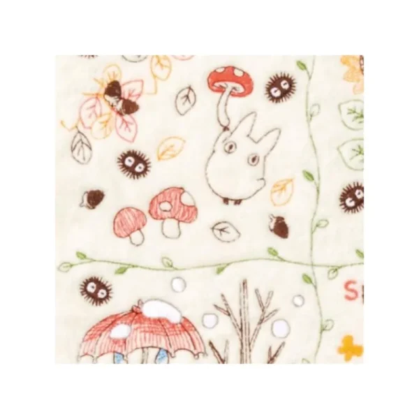 Store Mini Serviette Couronne de Noix 25x25 cm - Mon Voisin Totoro Linge De Maison