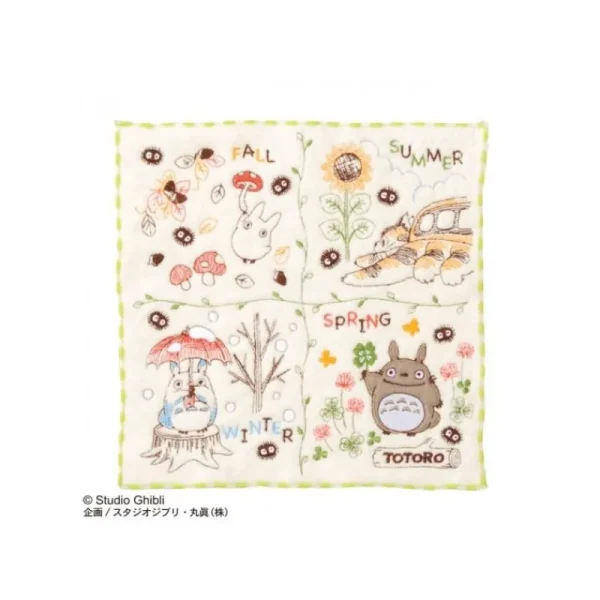 Store Mini Serviette Couronne de Noix 25x25 cm - Mon Voisin Totoro Linge De Maison