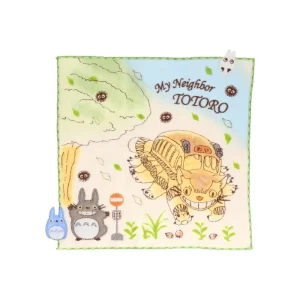 New Mini Serviette Course du Chatbus 25x25cm - Mon voisin Totoro Linge De Maison