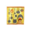 Clearance Mini Serviette Cuisine de Calcifer 25x25 cm - Le Château ambulant Linge De Maison