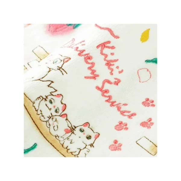 Hot Mini Serviette Famille des Chats 25 x 25 cm - Kiki la petite sorcière Linge De Maison