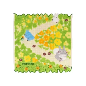 Online Mini Serviette Fleurs Jaunes 25x25 cm - Mon voisin Totoro Linge De Maison