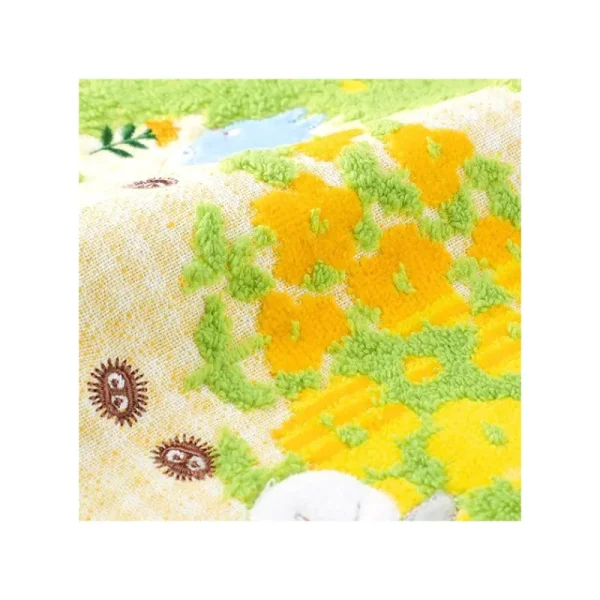 Online Mini Serviette Fleurs Jaunes 25x25 cm - Mon voisin Totoro Linge De Maison