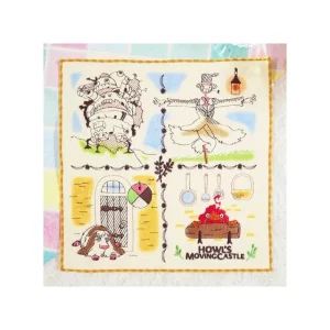 Store Mini Serviette Habitants du Château 25x25 cm - Le Château ambulant Linge De Maison