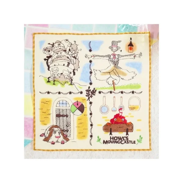 Store Mini Serviette Habitants du Château 25x25 cm - Le Château ambulant Linge De Maison