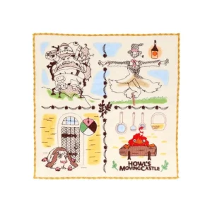 Store Mini Serviette Habitants du Château 25x25 cm - Le Château ambulant Linge De Maison