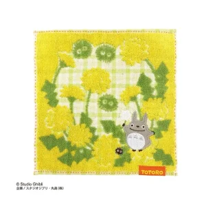 Best Sale Mini Serviette jaune Le préféré de la forêt 23×23 - Mon Voisin Totoro Linge De Maison