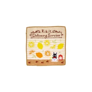 Best Sale Mini Serviette jaune L’heure du Goûter 23×23 - Kiki la petite sorcièr Linge De Maison
