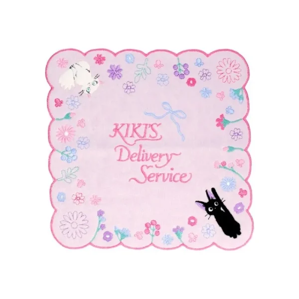 Outlet Mini Serviette Jiji Et Lily 25x25cm - Kiki la petite sorcière Linge De Maison