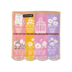 Best Sale Mini Serviette Jiji et ses fleurs préférées 25x25 - Kiki la petite so Linge De Maison