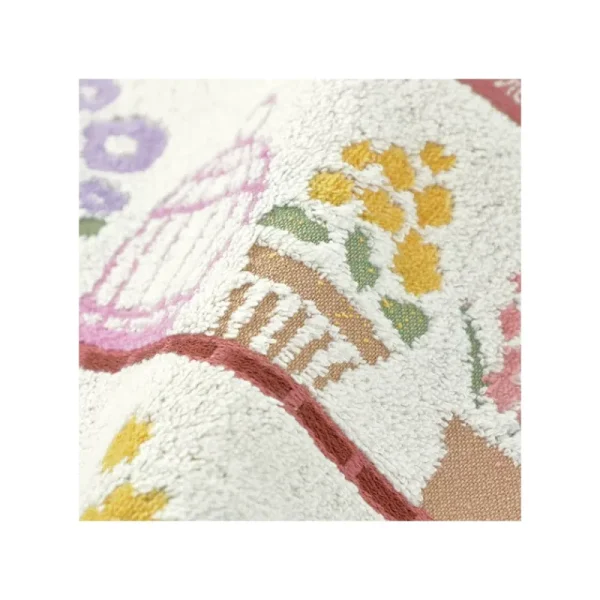 Best Sale Mini Serviette Jiji et ses fleurs préférées 25x25 - Kiki la petite so Linge De Maison