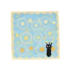 Shop Mini serviette Jiji Marguerites 25x25cm - Kiki la petite sorcière Linge De Maison