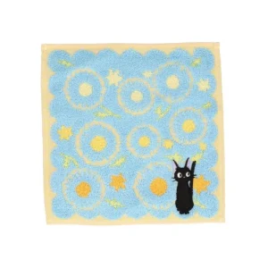 Shop Mini serviette Jiji Marguerites 25x25cm - Kiki la petite sorcière Linge De Maison