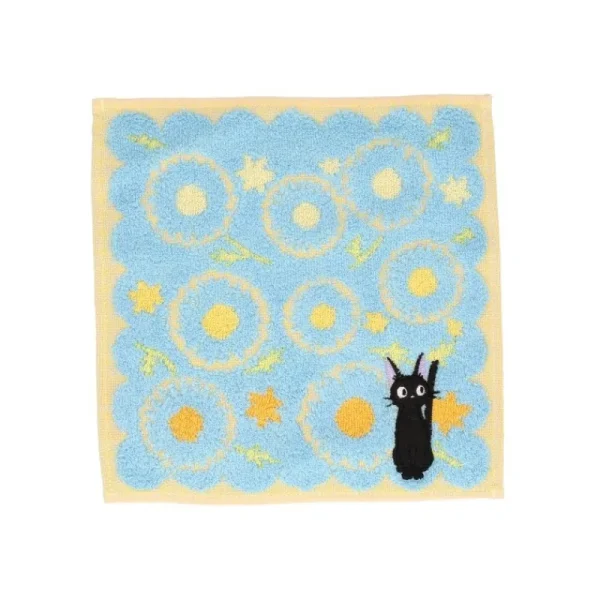 Shop Mini serviette Jiji Marguerites 25x25cm - Kiki la petite sorcière Linge De Maison
