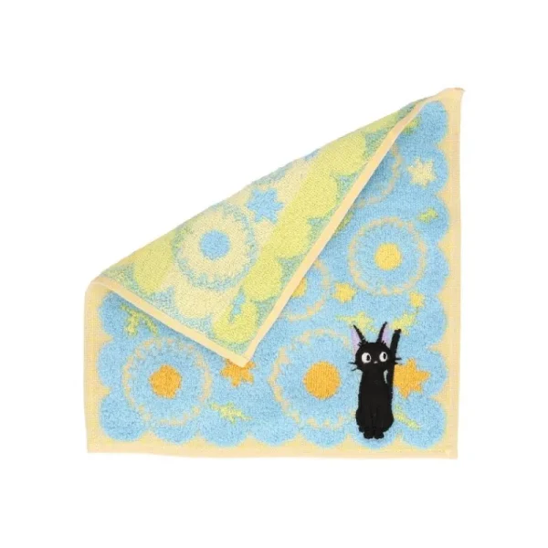 Shop Mini serviette Jiji Marguerites 25x25cm - Kiki la petite sorcière Linge De Maison