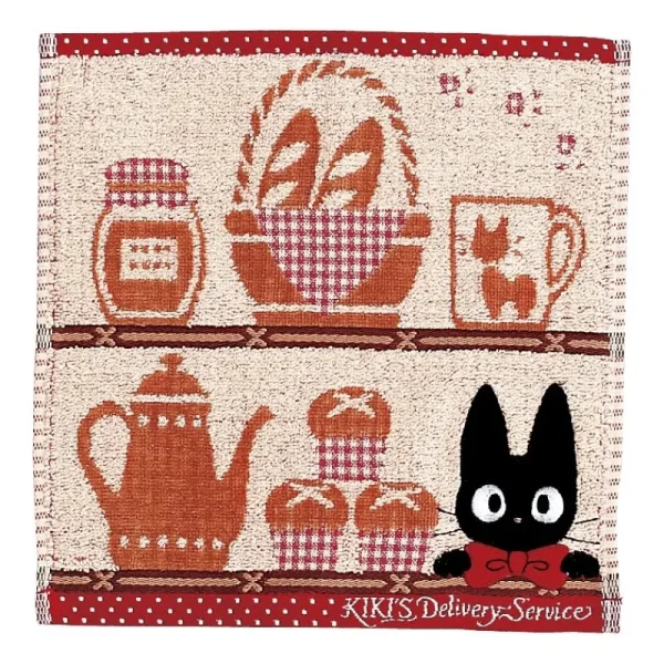 Fashion Mini Serviette Jiji Étagères 25x25 cm - Kiki la petite sorcière Linge De Maison