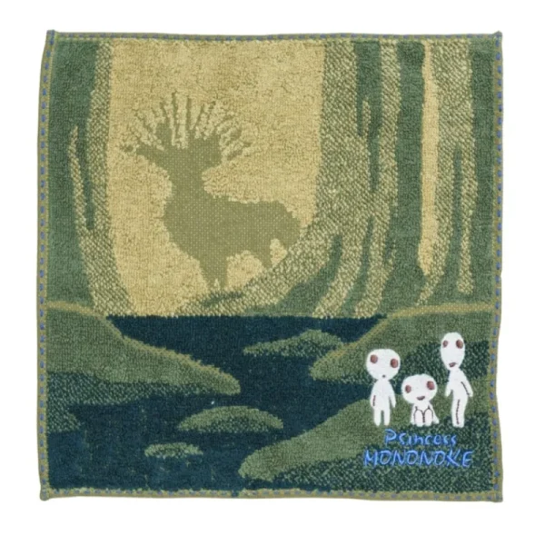 Hot Mini Serviette Ombre du Dieu Cerf 25x25 cm - Princesse Mononoké Linge De Maison