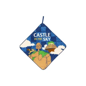 Shop Mini Serviette Robot & Château 33x33 - Le Château dans le ciel Linge De Maison