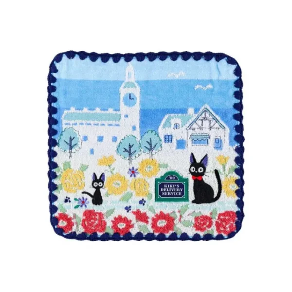 Fashion Mini Serviette Rues de Paris 25x25 cm - Kiki la petite sorcière Linge De Maison
