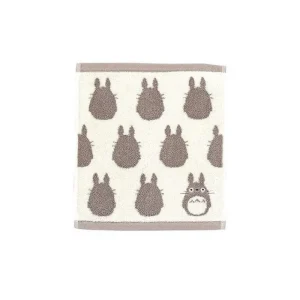 Cheap Mini Serviette Silhouette Totoro Gris 33x36 cm - Mon Voisin Totoro Linge De Maison