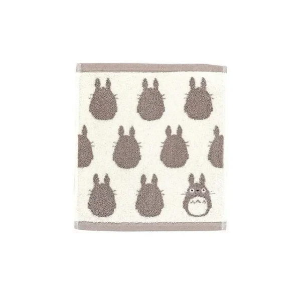 Cheap Mini Serviette Silhouette Totoro Gris 33x36 cm - Mon Voisin Totoro Linge De Maison