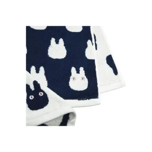 Discount Mini Serviette Silhouette Totoro Blanc 33x36 cm - Mon Voisin Totoro Linge De Maison