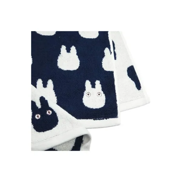 Discount Mini Serviette Silhouette Totoro Blanc 33x36 cm - Mon Voisin Totoro Linge De Maison
