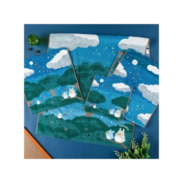 Cheap Mini Serviette Sous la lune 25x25 cm - Mon Voisin Totoro Linge De Maison