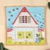 Fashion Mini serviette Totoro & Maison de Kusakabe 25x25 cm - Mon VoisinTotor Linge De Maison