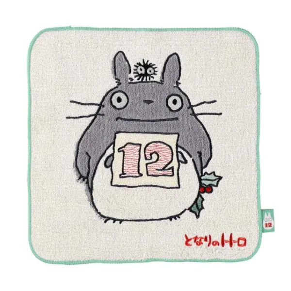 Store Mini Serviette Totoro anniversaire 12 25x25 cm - Mon Voisin Totoro Linge De Maison