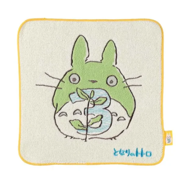 Cheap Mini Serviette Totoro anniversaire 3 25x25 cm - Mon Voisin Totoro Linge De Maison