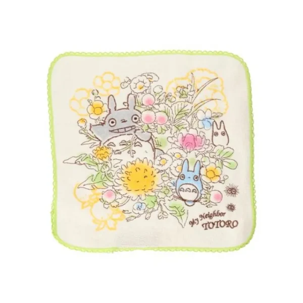 Cheap MinI Serviette Totoro Bouquet de Printemps 25X25 cm - Mon Voisin Toto Linge De Maison