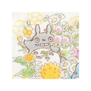 Cheap MinI Serviette Totoro Bouquet de Printemps 25X25 cm - Mon Voisin Toto Linge De Maison