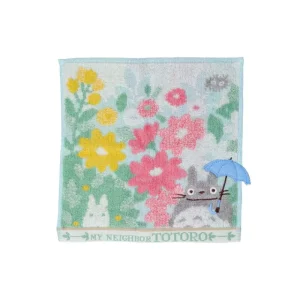 Fashion Mini Serviette Totoro Champs de Fleurs 25x25 cm - Mon Voisin Totoro Linge De Maison