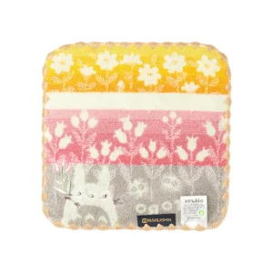 Clearance Mini Serviette Totoro Fleurs Sauvages 25x25 cm - Mon Voisin Totoro Linge De Maison