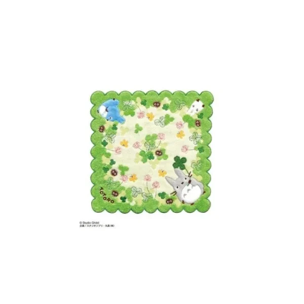 Discount Mini Serviette Totoro Trèfle 25 x 25 cm - Mon Voisin Totoro Linge De Maison