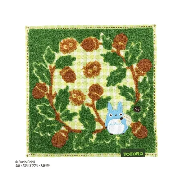 Outlet Mini Serviette verte Le préféré de la forêt 23×23 - Mon Voisin Totoro Linge De Maison